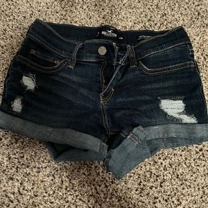 Blue Hollister Jean Shorts